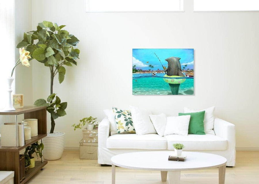 "Shark Fishing" Limited Edition Canvas