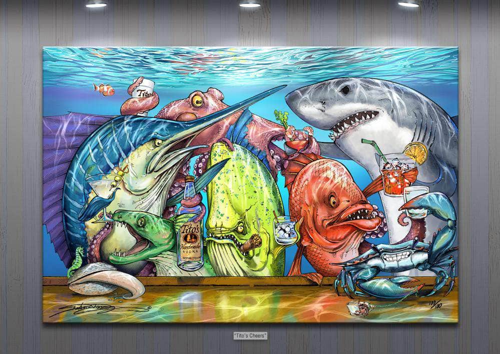 AUCTION CLOSED: "Tito's Cheers" (SERIES SOLD OUT-No Longer Reproduced)