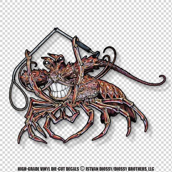 Tickle This Lobster - Large Die-Cut Sticker