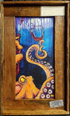 "Octopus the Connoisseur" Lobster Trap Framed Mini-Canvas