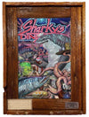 "Sharky's Diner" Authentic Lobster Trap Frame with Mini-Canvas Giclee