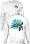 Online Exclusive "Turtle" Official 2022 Palm Beach International Boat Show- Men’s Long Sleeve Shirt - 100% Polyester