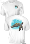 Online Exclusive "Turtle" Official 2022 Palm Beach International Boat Show- Men’s Short Sleeve Shirt - 100% Polyester