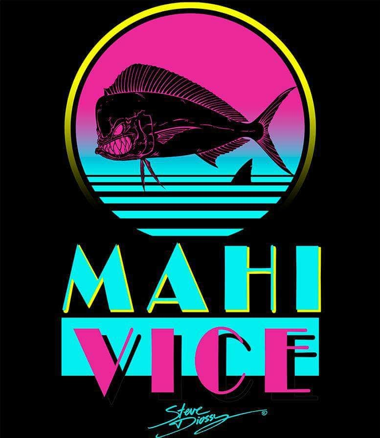 "Mahi Vice Retro" Cotton T-Shirt