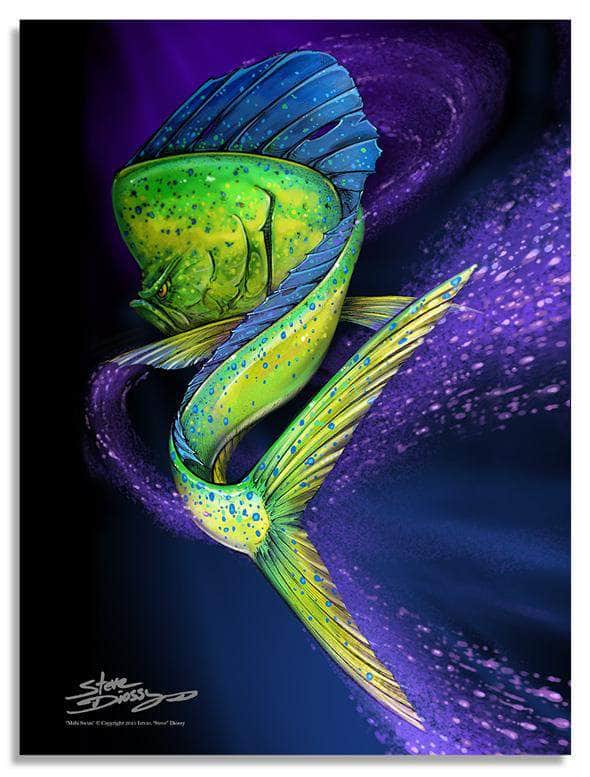 "Mahi Swim" Fine Art Paper Print
