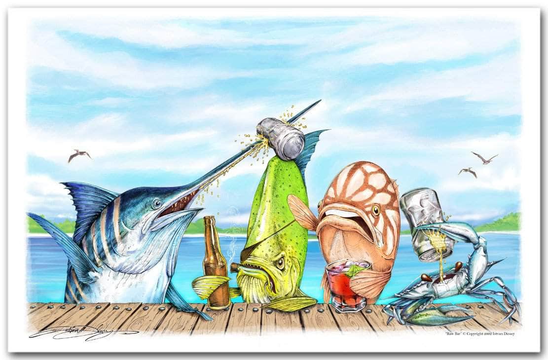 "Raw Bar" Fine Art Paper Print