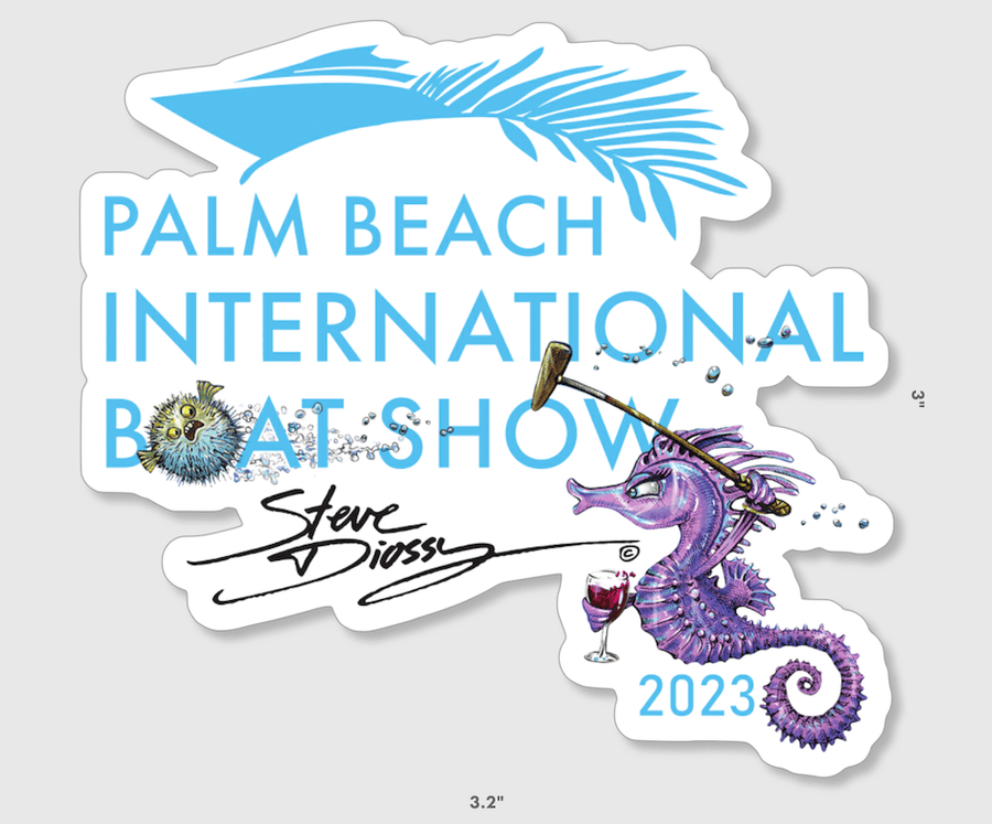 2023 Palm Beach Boat International Boat Show Promo Stickers