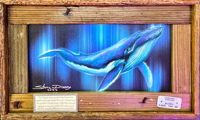 "Whale Song" Lobster Trap Framed Mini-Canvas
