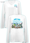 2023 Official Palm Beach International Boat Show - Ladies Long Sleeve V-neck- 100% Polyester