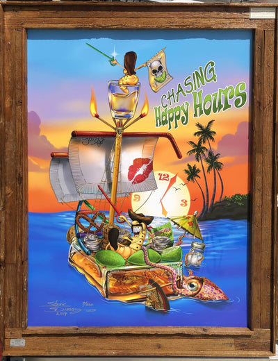 "Chasing Happy Hours" Limited Edition Canvas