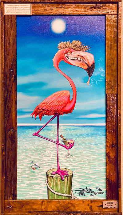 Dirty Flamingo Stainless Steel Tervis Tumbler - Steve Diossy Marine Artist