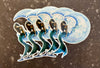 "Mermaid in the Moon" Mini Sticker