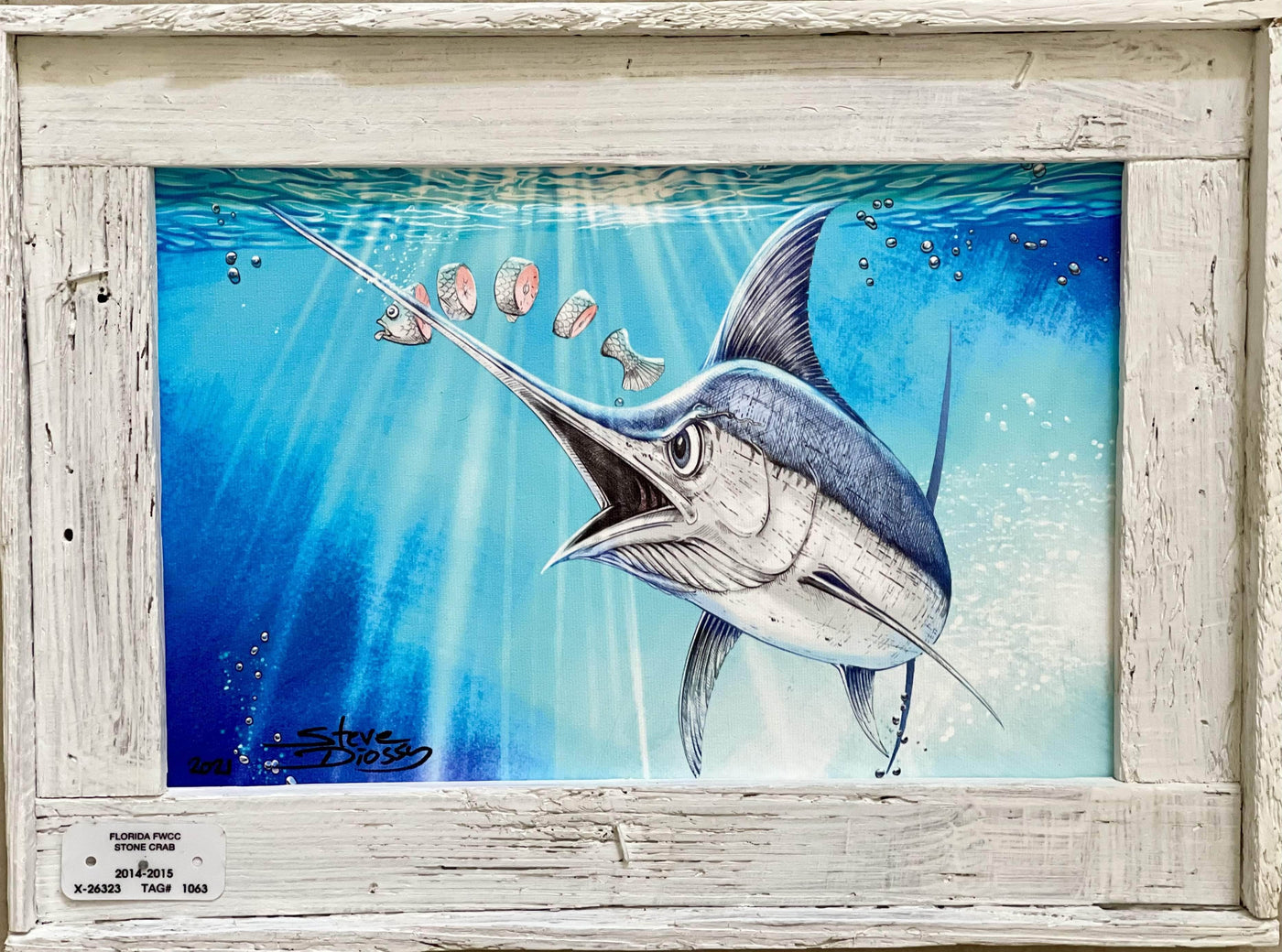 "Original Sushi" Lobster Trap Framed Mini-Canvas