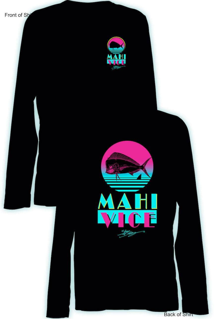 Mahi Vice Retro- Ladies Long Sleeve V-Neck-100% Polyester