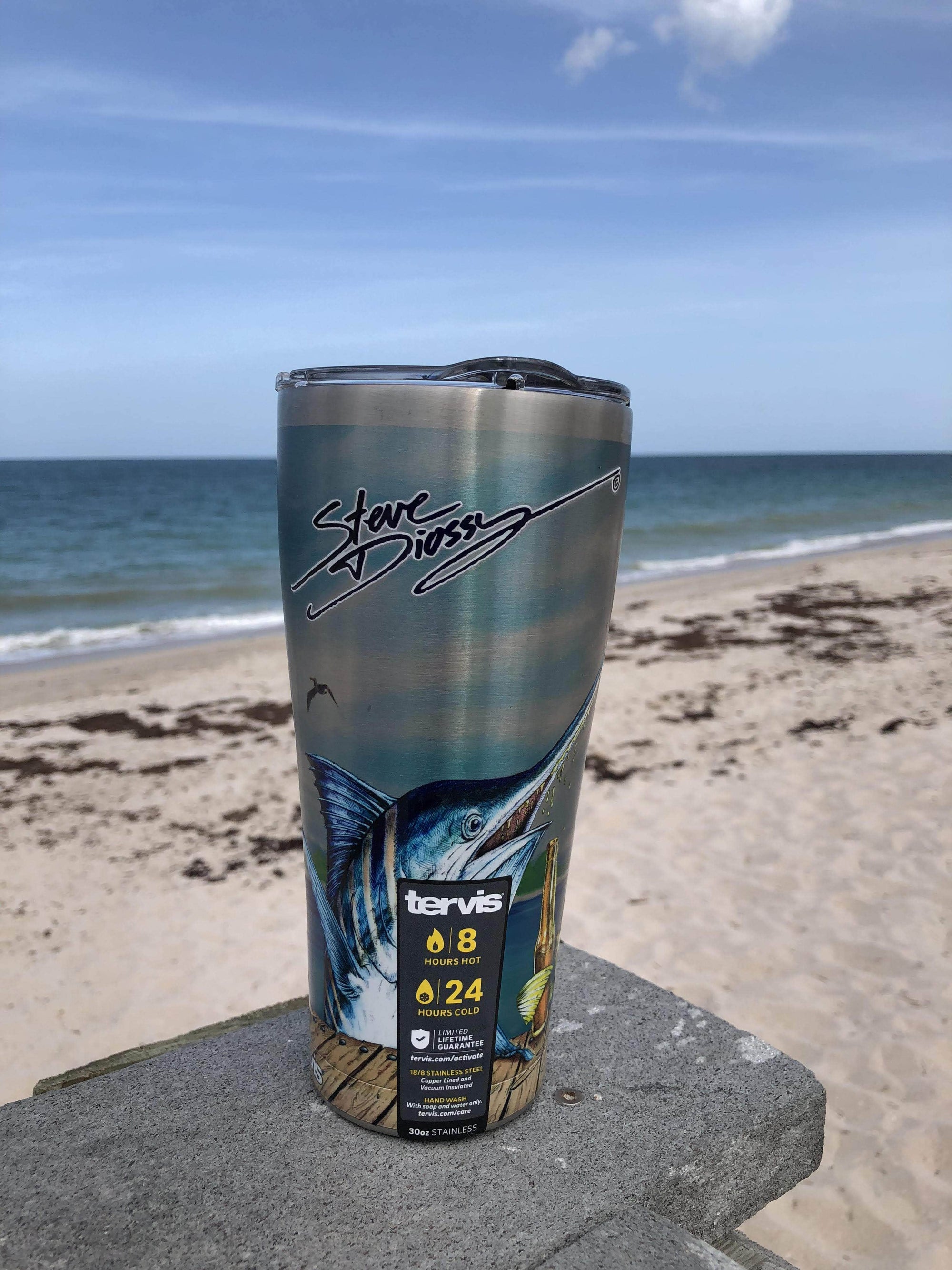 Last Call Stainless Steel Tervis Tumbler - Steve Diossy Marine Artist